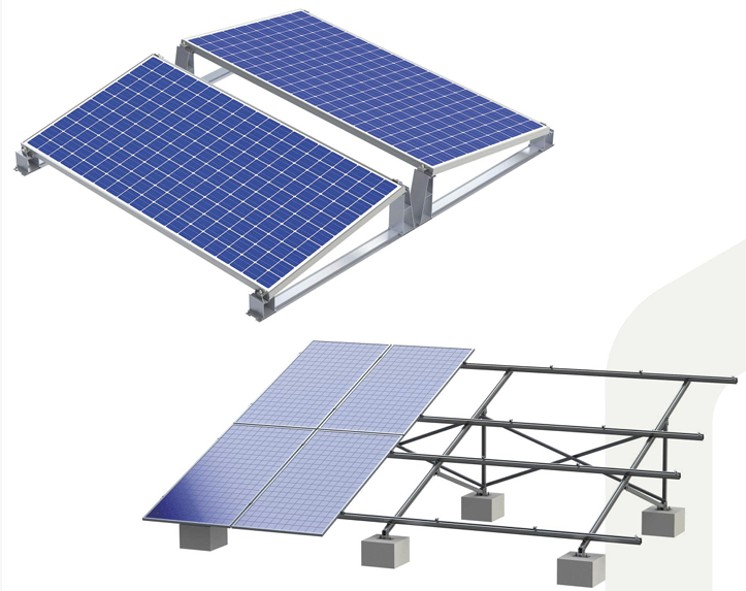 Concrete Flat Roof PV Mounting System